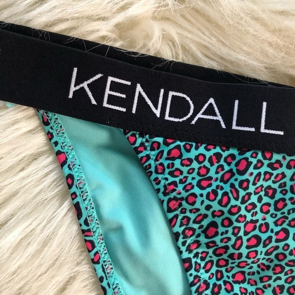 Kendall + Kylie Peekaboo Belt Leopard Bikini M - Picture 5 of 8